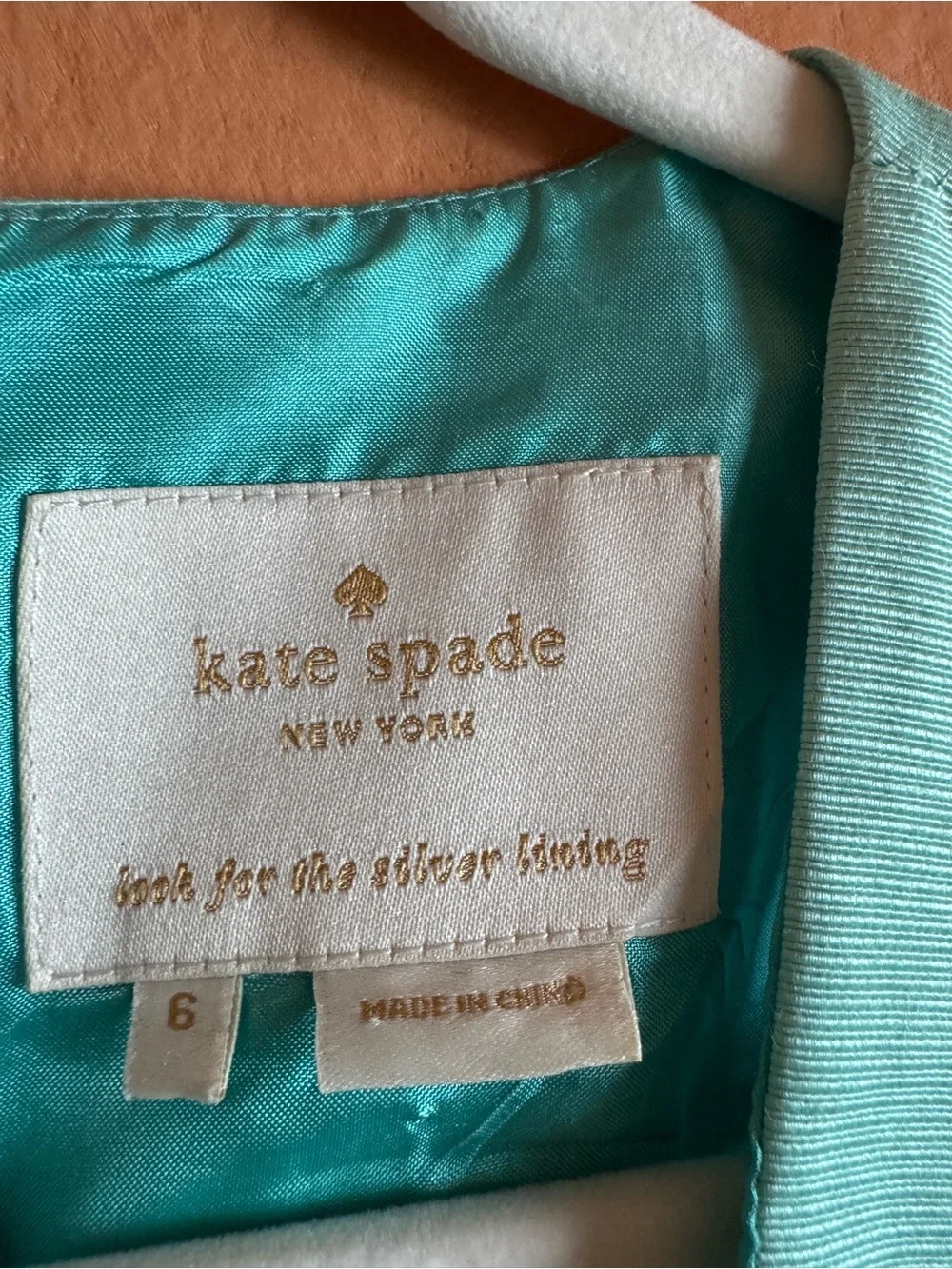 Kate Spade Light Teal Aqua Fit Flare Dress Sleeveless Cocktail Party Size 6